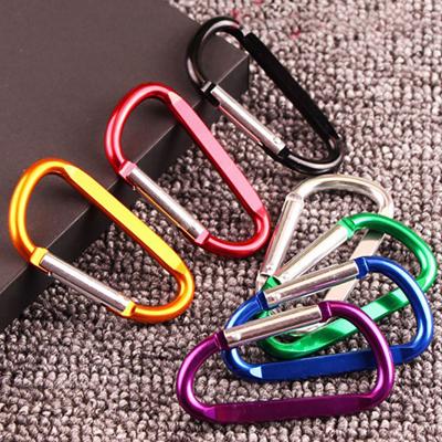 China Low Price Durable Wholesale Custom Engraved Logo Lightweight Colorful Aluminum Swivel Carabiner Flat For Outdoor Quick Hook for sale