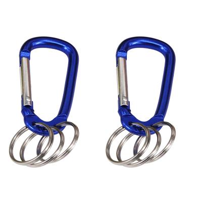 China D Carabiner Gourd Shape Break Lock Key Key Chain Carabiner Durable Aluminum Alloy Chain Clip Hook With Key Ring for sale