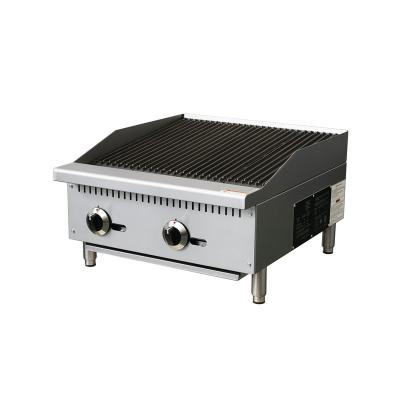 China New List Gas High End Adjustable Commercial School Serving Barbecue Size Charbroiler Griddle Desktop Grill for sale