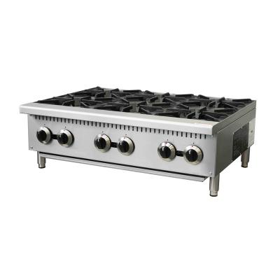 China Stainless Steel Durable Using Restaurant Kitchen Equipment Hot Plate Gas Stove Cooker For Gas Grills for sale