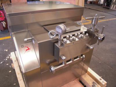 China 500 L/H Ice Cream Homogenizer , Milk Homogeniser Stainless Steel Material for sale