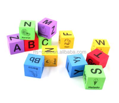 China Play Game Die Cut Wholesale Kids Playing Gift Colored EVA Foam Dice for sale