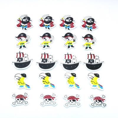 China Factory Wholesale Decorative Kids Sticker EVA Pirate Foam Self Adhesive Stickers for sale