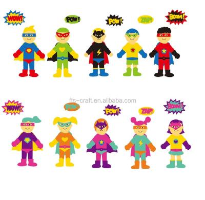 China DIY& Craft Kids Craft EVA Foam Superhero Doll Kits for EVA Foam Craft Kits for sale