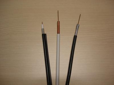 Cina 18 cavo coassiale dell'AWG RG6 CCS per l'antenna, il bianco ed il nero del riflettore parabolico/TV in vendita