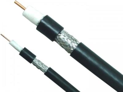 China 75 cabo coaxial do ohm RG500 para o sistema do CCTV que trança o cabo coaxial de CATV à venda