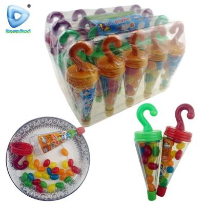 China Full Size Umbrella Shape Toy Filling Colorful Jelly Bean Candy for sale