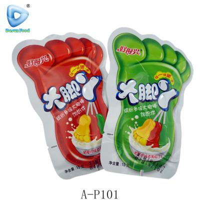 China Natural foot lollipop with sour powder for sale