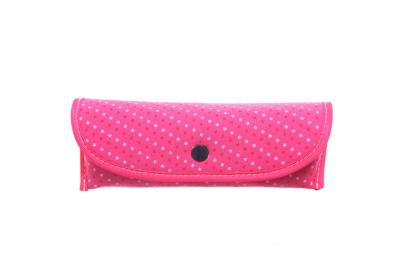 China Red / Blue Soft Glasses Case Eyewear Packing Bags CE SGS Certification for sale