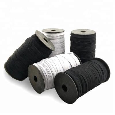 China Wholesale Elastic Stretch Legs 0.3cm - 1.2cm Black And White Narrow Flat Cheap Underwear Elastic Waistband Strap for sale