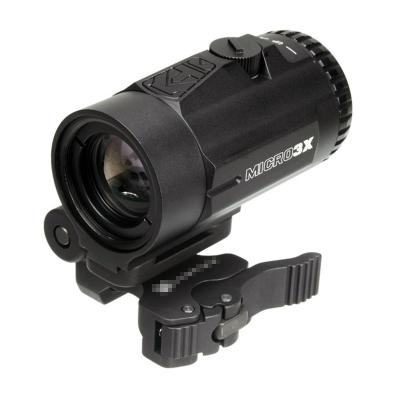 China 3x Magnifier Scope Tactical Hunting Micro Sight With Magnifying Switch QD Mount For 3x Holographic Red Dot Micro for sale