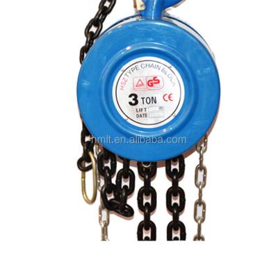 China Hotels 3Tx3m HSZ Type 3 Ton Chain Pulley Block Manufacturer for sale