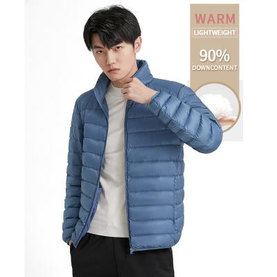 China Special Offer Quality Waterproof Men's Casual Amazon Lightweight Padded Goose Down Jacket Thick Stand Collar Lovers Winter Outdoor Coat for sale