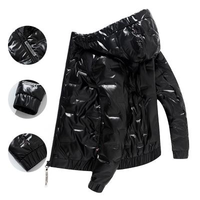 China 2021 Wholesale Fashion Waterproof Men's Winter Hooded Coat Custom Made Padded Bubble Down Coat Stripper Jacket Winter Warm Men's Jacket For Men for sale