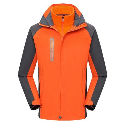 China 2021 Winter Season Logo OEM Breathable Hot Selling Custom Polyester Quilted Liner 2 IN 1 Windproof Men Winter Waterproof Jacket for sale