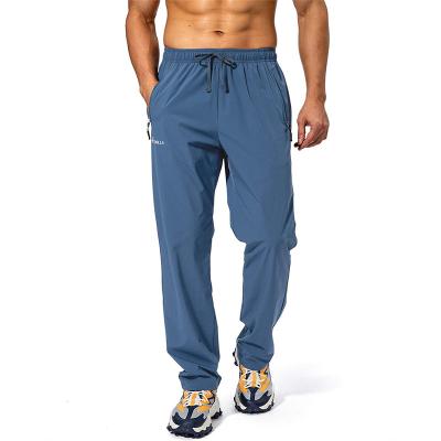 China Anti-Wrinkle Mens Joggers Light Track Pants Casual Sweatpants With Zipper Pockets for sale