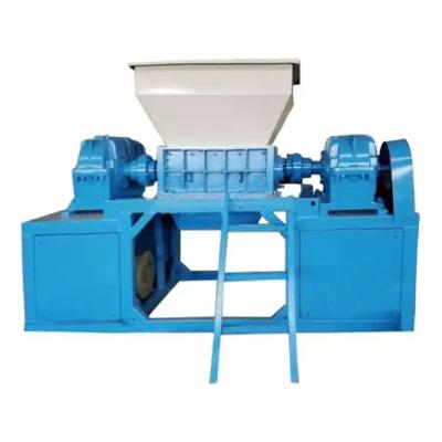 China Recycle Small Double Shaft Plastic Sheet Shredder Metal Board Waste Paper Box Wood Shredder Double Shaft Waste Plastic Shredder for sale