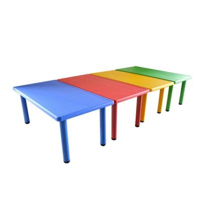 China Eco-friendly Kindergarten Ensures Plastic Kids Home Work Writing Reading Study Table Kids Furniture Set for sale