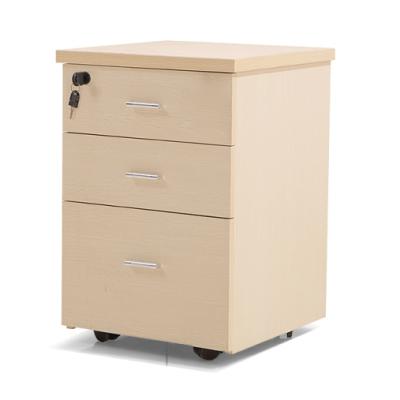 China Wooden Facilities Communal Office Storage 3 Drawer A3 Rolling File Cabinet for sale