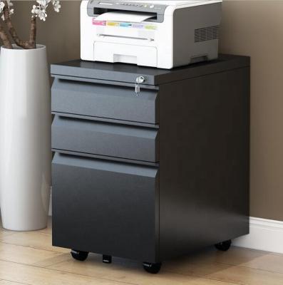 China Eco-friendly maker black and white filing cabinet with drawer locks and on wheels office home furniture for sale