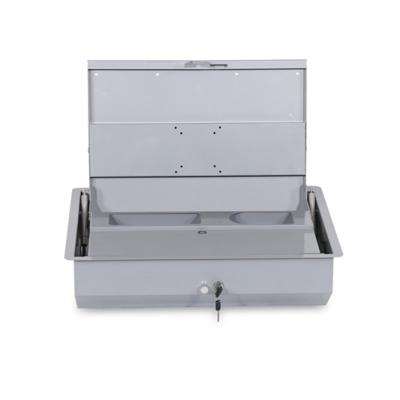 China Eco - Friendly Manual Safe Box Hide Away Computer Desk For Flip Up Table School Furniture for sale