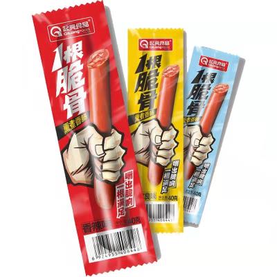 China 40gram*62PCS Instant Sausage Small Crunchy Snack Bone Ready Made Hot Dog for sale