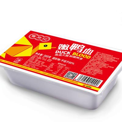 China 300gram*20boxes cooked caofuji hotpot blood duck for hotpot duck blood box food for sale