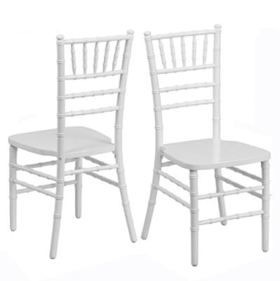 China 7 Bars Wholesale Simple White Cheap Plastic Dining Chair Hotel Chairs For Events Wedding for sale