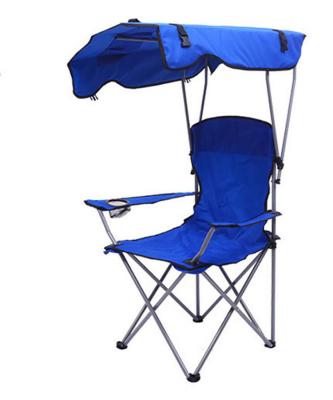 China Modern Wholesale Portable Sunshade Outdoor Fishing Beach Chairs Camping Chair With Canopy for sale