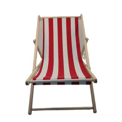 China 4 adjustable sizes. Wholesale Solid Wood Outdoor Portable Folding Beach Chair Chairs For Beach Vacation for sale