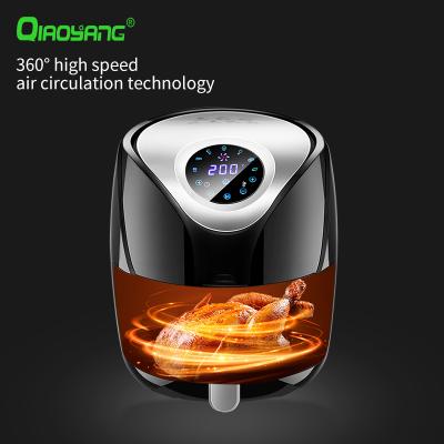 China Automatic Electric French Fries Machine Large Capacity Household Household Air Fryer Intelligent Smokeless Fryer for sale