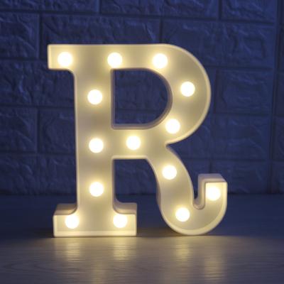 China 26 LED Alphabet Wall Lamp Desk Decor Letter Convenient Night Lights Battery Drive Love Garden Happy New Year Romantic Bedroom Holiday Child for sale