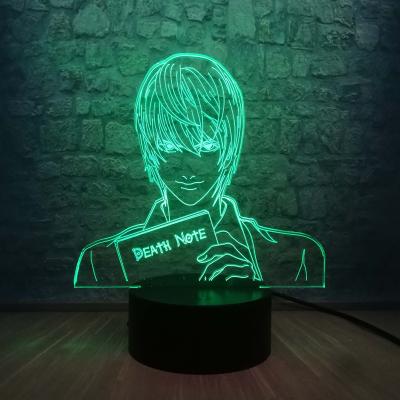 China HOT Yagami 3D LED Night Light RGB Multicolor Bulb Bulb Night Lamp Anime Birthday Gift Novelty Anime Birthday Gift Kids Teen Toys for sale