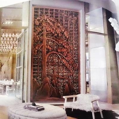 China Contemporary Chinese style customized size interior decorative dual-purpose screen wall partition for sale