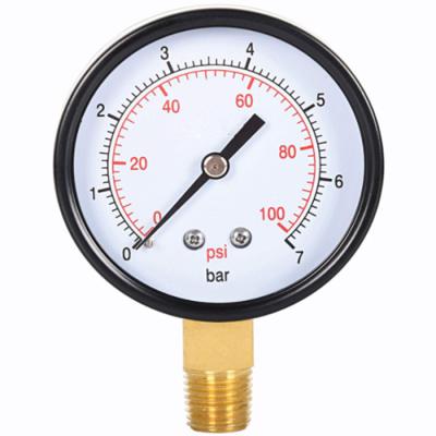 China Bourdon Tube Brass Pressure Gauge 2.5