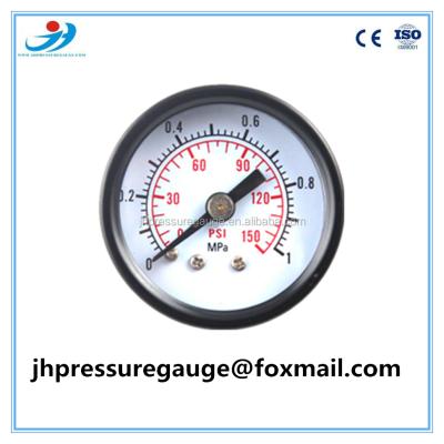 China Case Black Brass Connection Iron Medical Oxygen Pressure Gauge Gauge For Water Pressure Gauge YPT50-B014 for sale