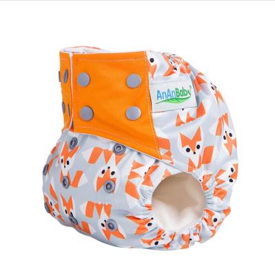 China Printed Night Cloth AIO Diaper With Insert Pocket Sewn Washable Reusable AIO Diaper for sale