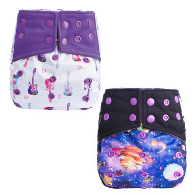 China Wholesale Eco Friendly Printed Baby Diaper Durable Waterproof Cloth AI2 Diapers for sale