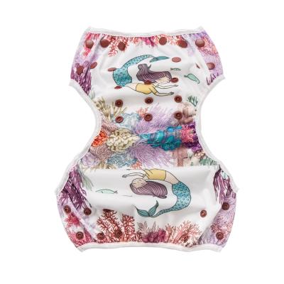 China Professional Washable Baby Diaper Summer Printed Swimming Reusable Adjustable Swimming for sale