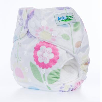 China AnAnbaby Pocket Cloth Baby Diapers Promotion Super-absorbent Washable Reusable Cheap Diaper Printed Adjustable Diaper for sale