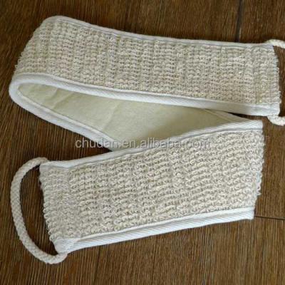 China EXFOLIATING Natural Exfoliating Sisal Fiber Bath Bath Scrubber Remove Dead Skin Exfoliating Belt for sale