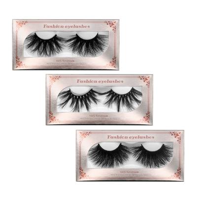 China Deep Lashes 3D Mink Eyelashes 25mm Super Fluffy Soft Treatment False Eyelashes 3d Mink Eyelashes Natural Back False for sale