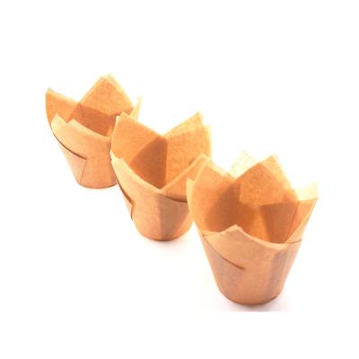 China Disposable Waterproof Paper Supplies Tulip Cupcake Liners, Tulip Baking Cups for sale