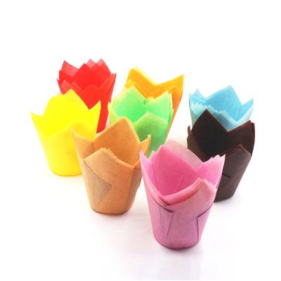 China Wholesale Disposable Tulip Paper Cupcake Liners, Bun Cupcake Cases for sale