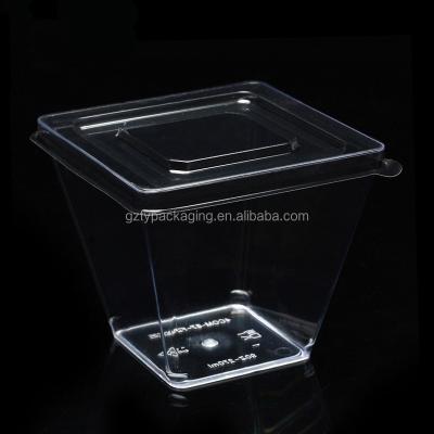 China 100ml 125ml 150ml Disposable Eco-Friendly Stored Biodegradable Custom Disposable Plastic Cup With Lid for sale