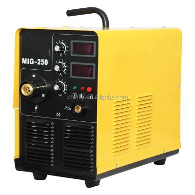 China Welding CE Approved Single Phase High Quality Compact CO2 Driver Wire MIG Welding Machine Gas Protected Inverter Mig250 for sale