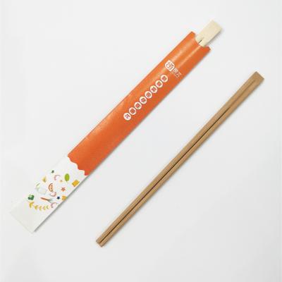 China Disposable high quality sushi chopsticks custom made disposable 21/23/24 cm twin chopsticks paper packaging for sale