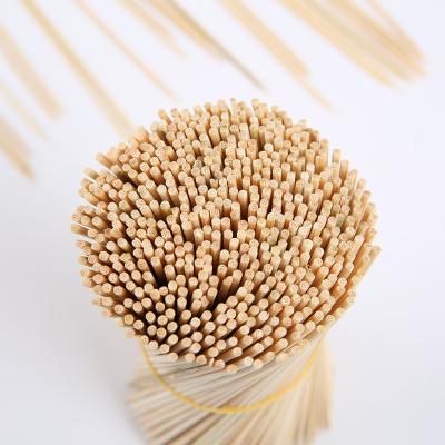 China Factory direct supply disposable easily cleaned bamboo sticks skewer with custom logo for sale