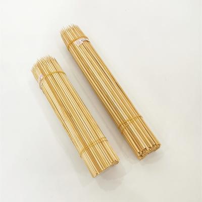 China Easily Cleaned Lower Price Eco-friendly Customized Round Upright BBQ Bamboo Skewer Made In China for sale