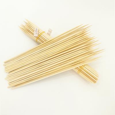 China Easily Cleaned Disposable BBQ Sticks Environmentally Friendly Natural BBQ Grill Use Bamboo Kebab Spits Rotisserie Sticks for sale